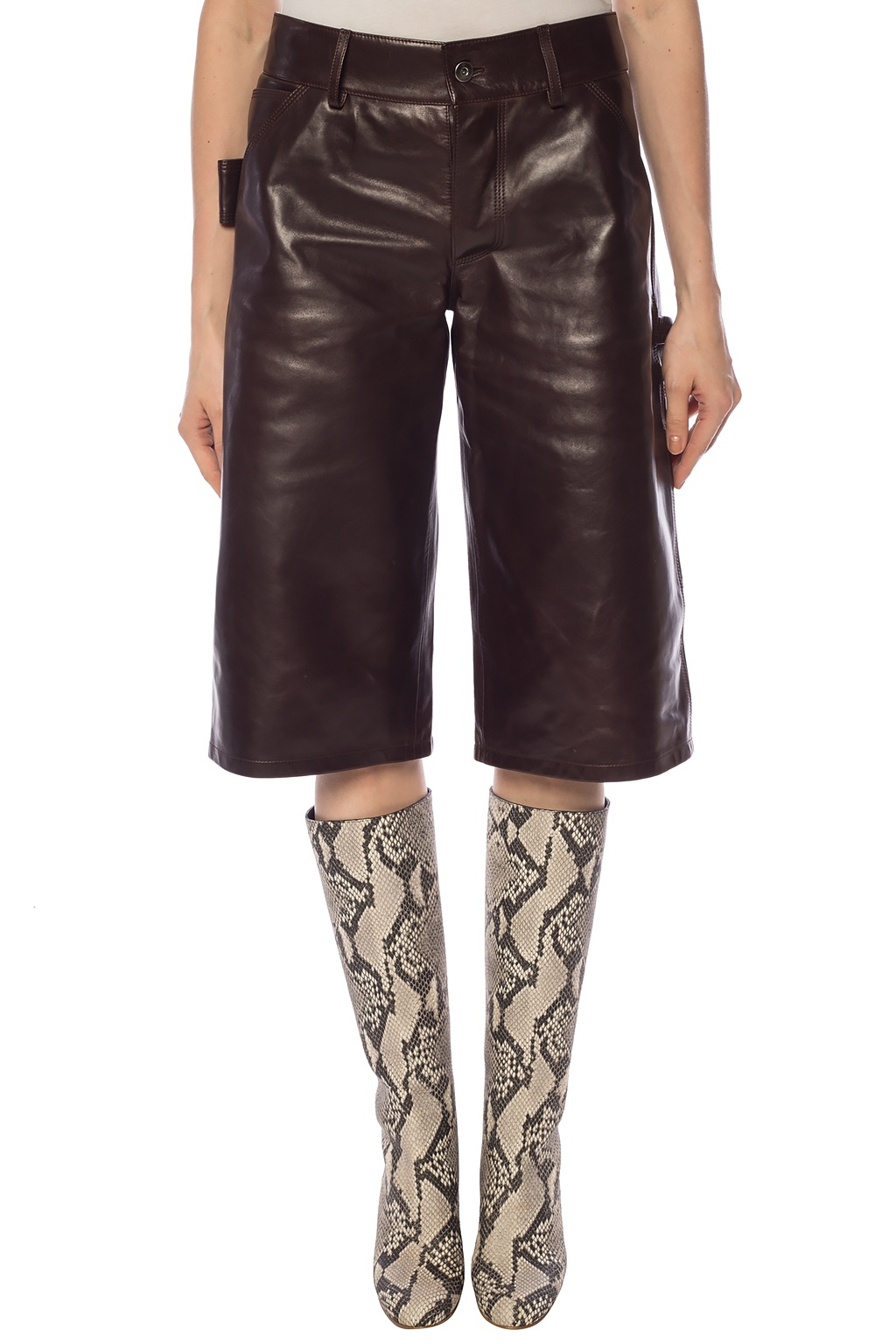 Bottega Veneta Leather shorts